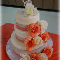 Wedding Cake My first real wedding cake...i made for a friend