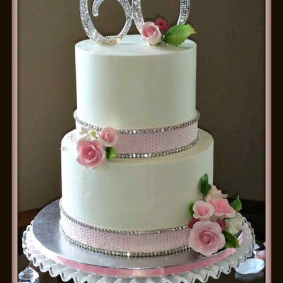 Buttercream Anniversary Cake