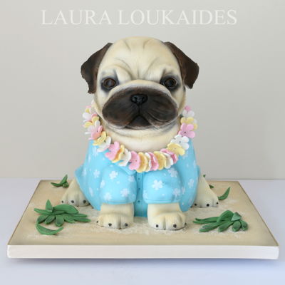 Hawaiian Pug Cake