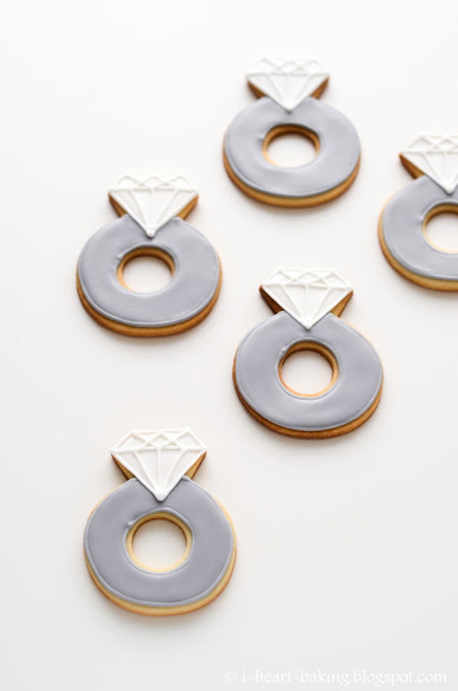 Diamond Engagement Ring Cookies