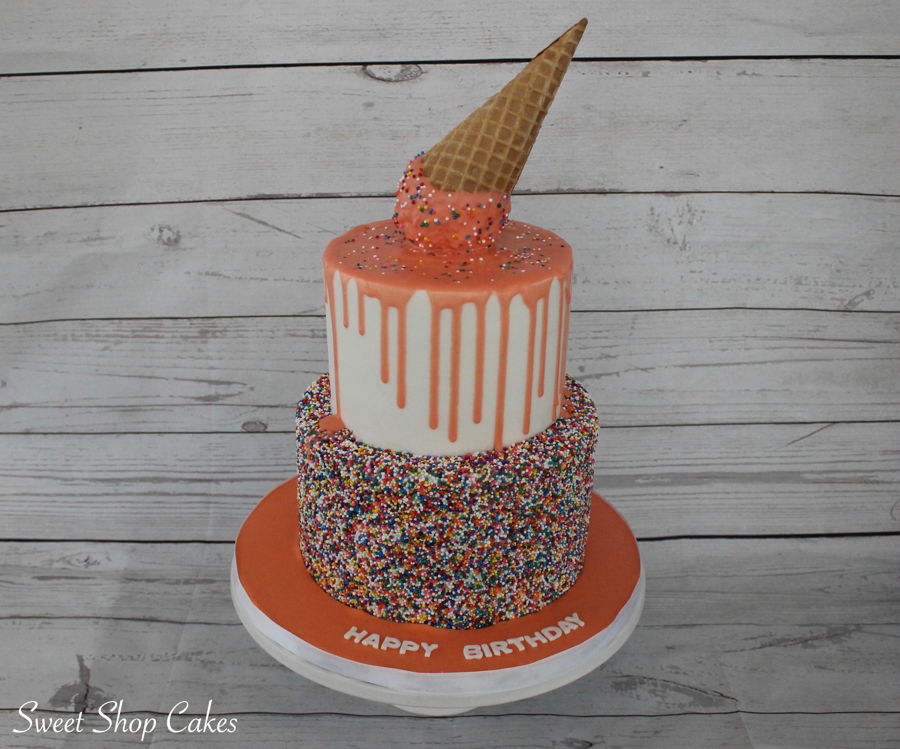 Ice Cream Drip Cake