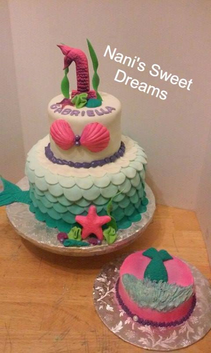 Mermaid 1St Birthday - CakeCentral.com Mermaid 1St Birthday - CakeCentral.com