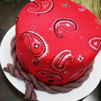 Bandana Cake These were made for a cowboy themed first birthday party. Carrot cupcakes, chocolate espresso cupcakes, and vanilla cupcakes topped with...