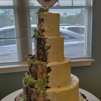 Camo Wedding Cake My first four tiered cake.