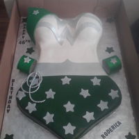 Full Sheet Wonder Woman Themed Birthday Cake Full Sheet Wonder Woman themed Birthday Cake(Body) Marble (Yellow and Chocolate) and (Boobs) Strawberry and Lemon decorated with fondant...