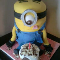 Stuart Minion Cake Stuart minion cake for my son's 21st birthday.