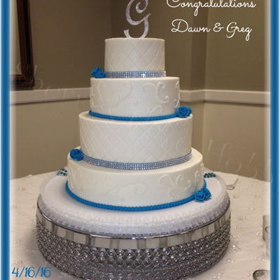 4 Tier Buttercream Wedding Cake