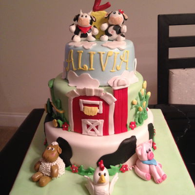 Barn Yard Cake
