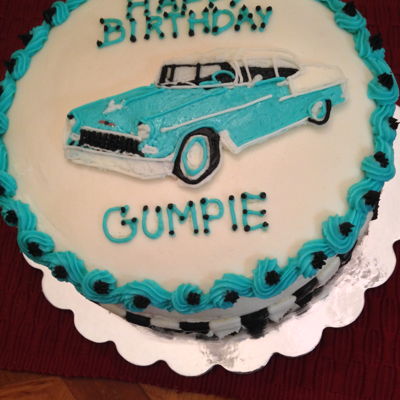 Carrot '55 Chevy Birthday Cake