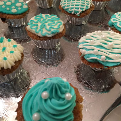 Mini Carrot Cake Cupcakes.