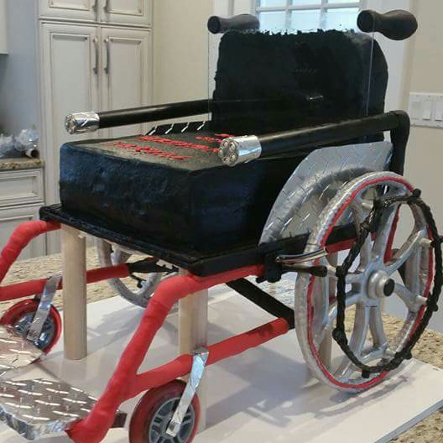 Wheel Chair Cake