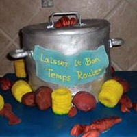 Crawfish Boil The funny thing about this cake is it was one of my first ones...I didn't really know what I was doing and the cake 'sagged'...