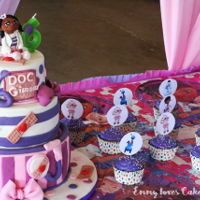 Doc Mcstuffin Cake And Cupcakes Doc McStuffins cake and cupcakes