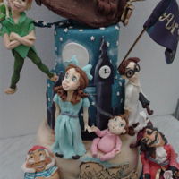Peter Pan Cake this is a brithaday cake with sugar sculpture's totaly handmade