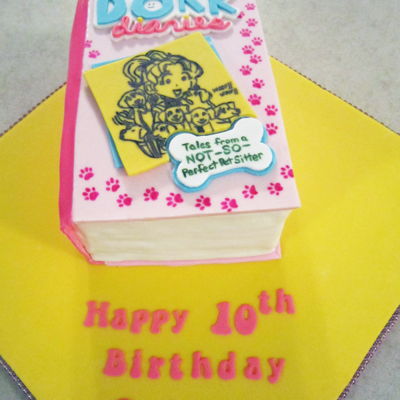 Dork Diaries Book Cake 10Th Birthday