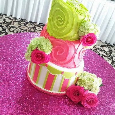 Topsy Turvy Fun Bright Cake