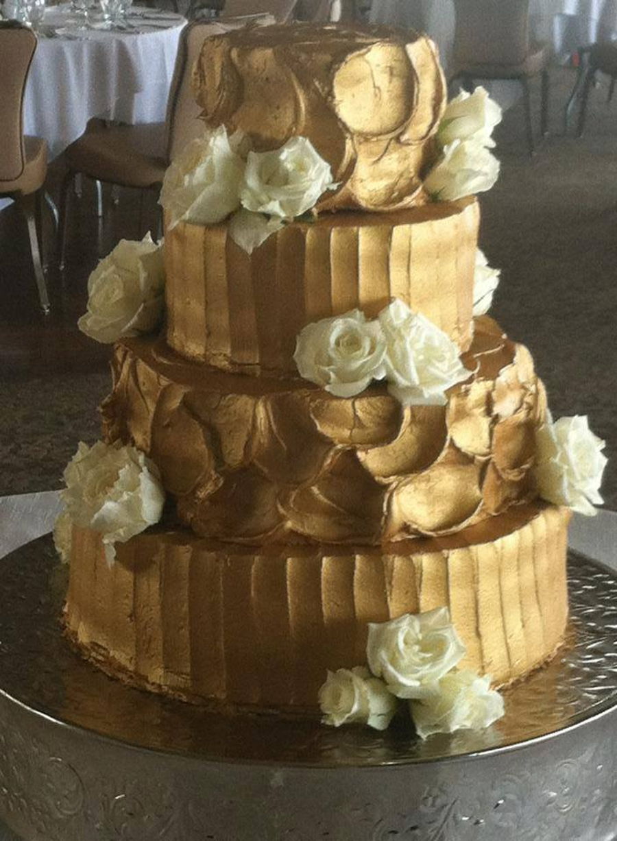 Gold Buttercream Cake