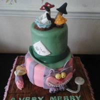 Alice Down The Rabbit Hole Bottom tier vanilla, top tier chocolate