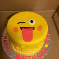 Emoji Birthday Cake Fondant Emoji cake