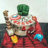 Avengers Cake Avengers super hero cake for my nephew