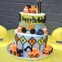 Construction Cake First birthday party