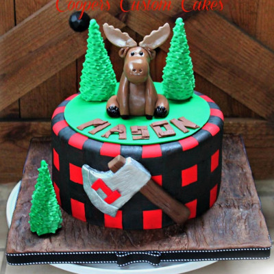 Lumberjack Moose Cake