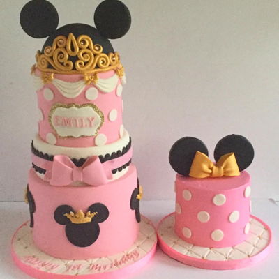 Princess Minnie Cake And Matching Smash Cake