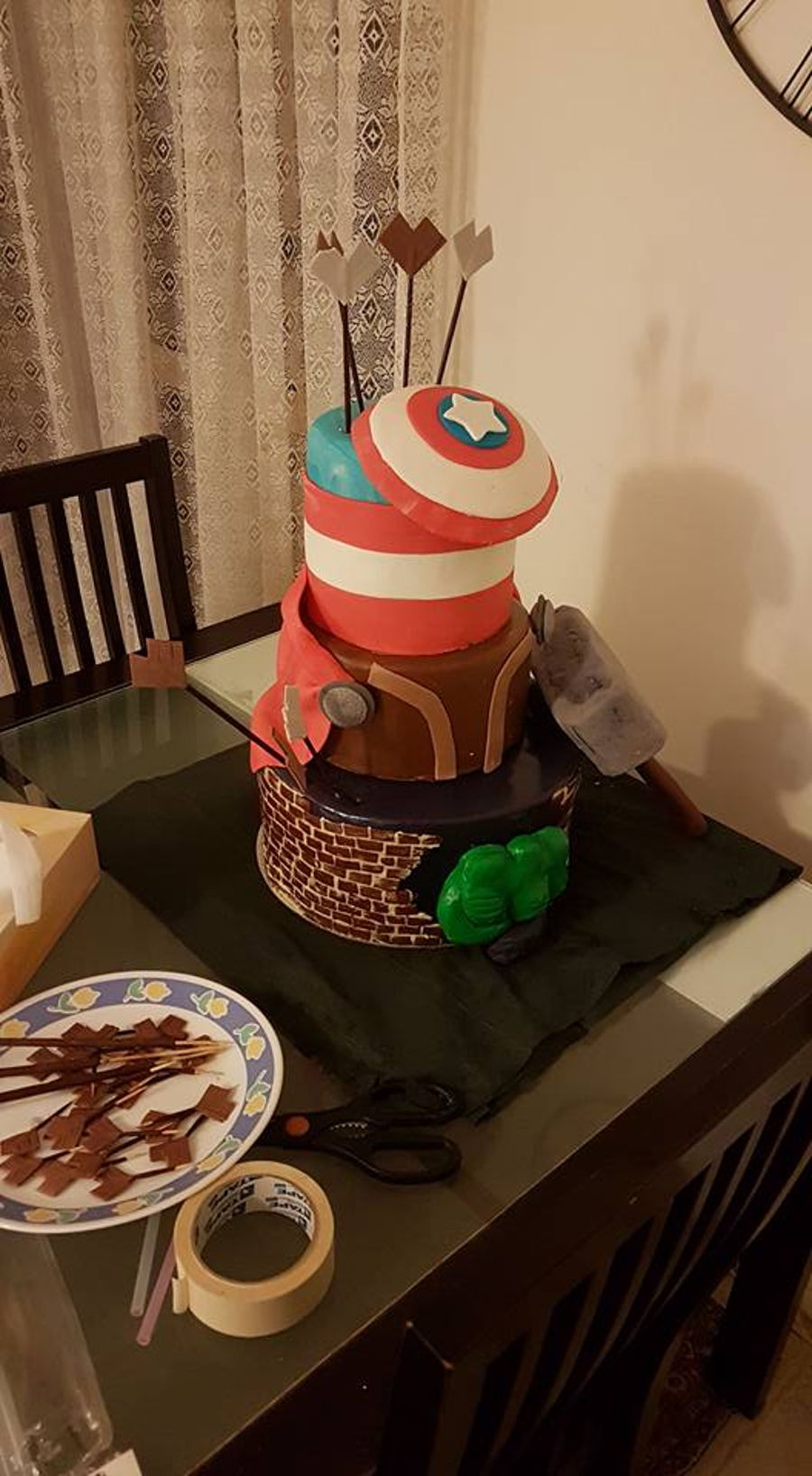 Kiyan And Kaya's Avengers Cake