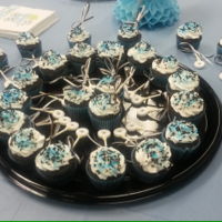 Cupcakesp Co-worker's Grandma Shower for 1st grandchild.