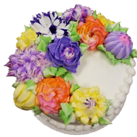 Flower Cake Flowers of all kinds. Russian tips etc.