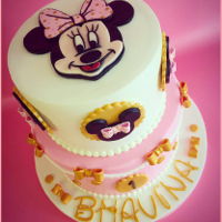 Minnie Mouse Cake First Birthday Cake