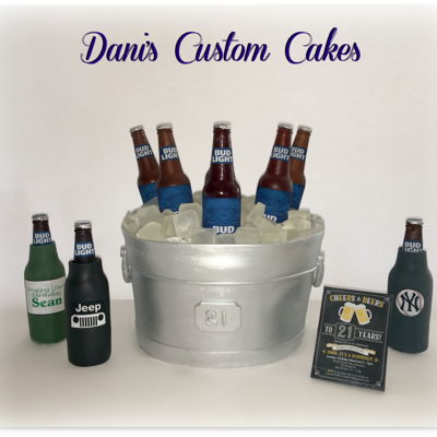 Beer Bucket 21St Birthday Cake