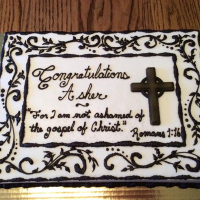 Boys' Confirmation Cake