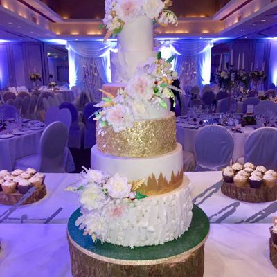 Gold Wedding Cake