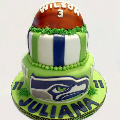 Seattle Seahawks Birthday Cake