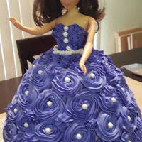 Doll Cake Doll cake. Neapolitan cake, vanilla swiss meringue bc filling and vanilla abc icing.