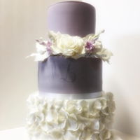 Lavanda White Sugar Flowers Bouquet Cake sugar flowers