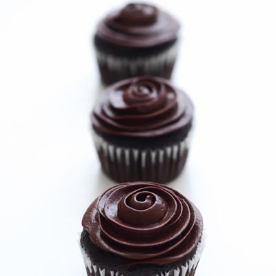 Dairy Free Chocolate Cupcakes With Whipped Dark Chocolate Ganache Frosting