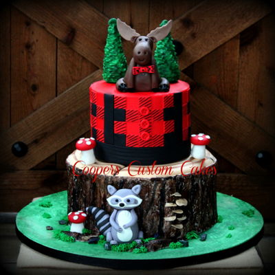 Moose Lumberjack Cake