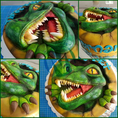Pop Out Dino Cake 2.0