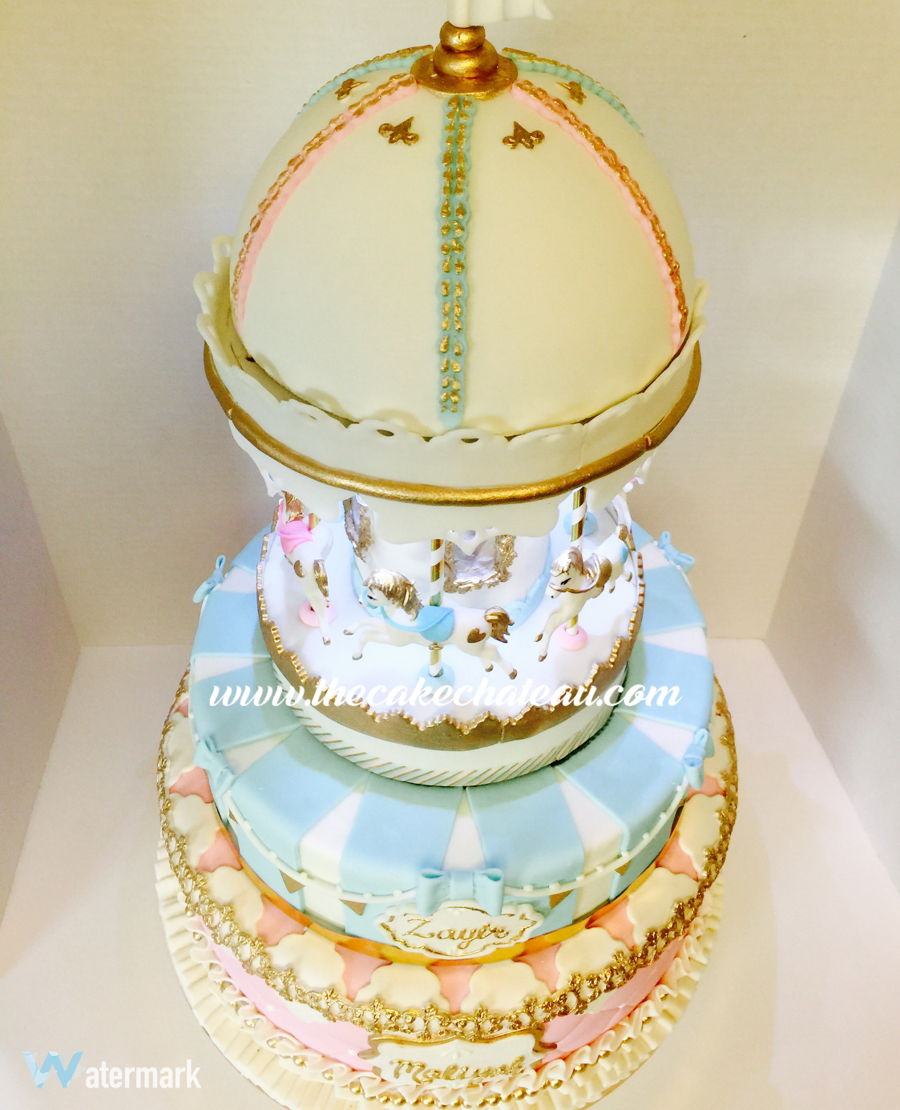 Spinning Carousel Cake Spinning Carousel Cake