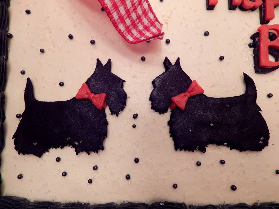 Scottie Dog Sheet Cake - CakeCentral.com
