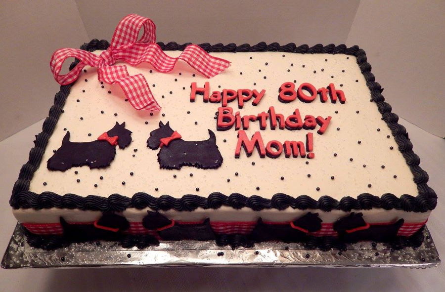 Scottie Dog Sheet Cake - CakeCentral.com