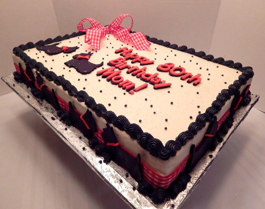Scottie Dog Sheet Cake - CakeCentral.com