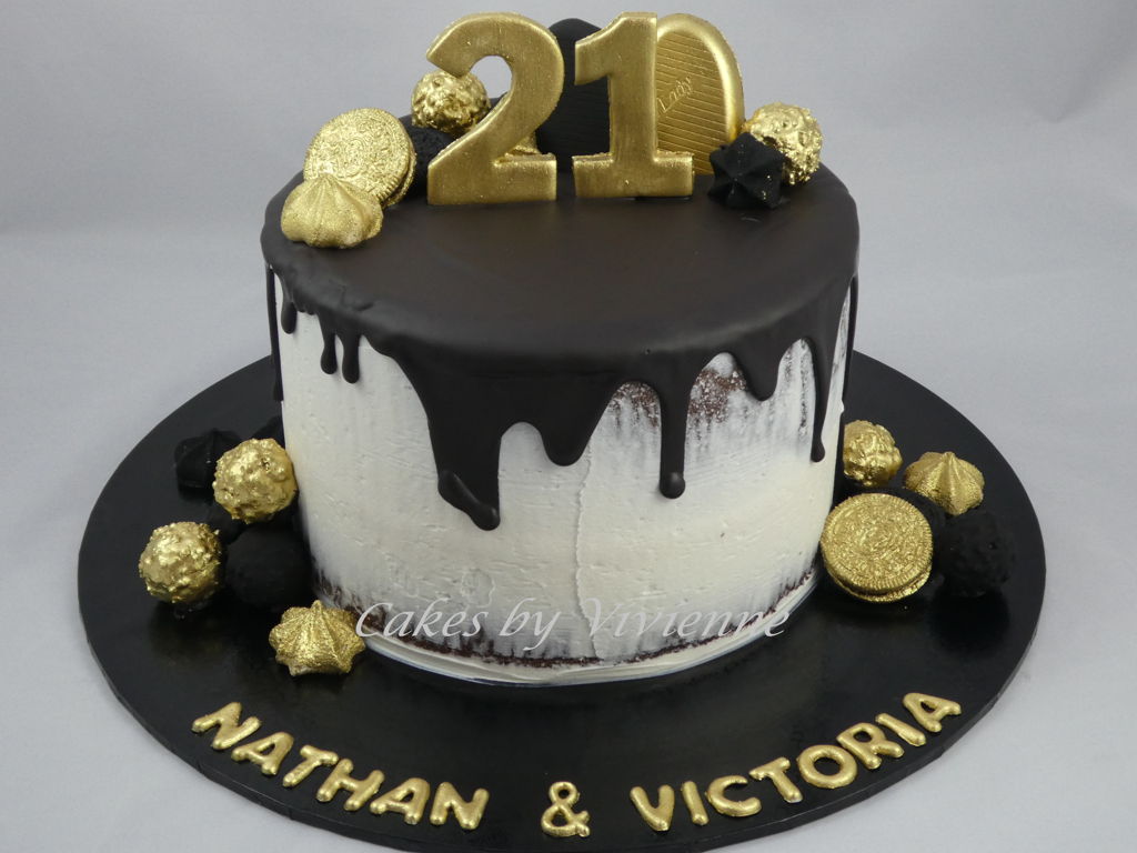 21st birthday cake in