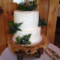 Rustic Wedding 2 tier rustic wedding cake