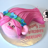 Trolls Birthday Cake - Poppy Poppy cake from the movie trolls