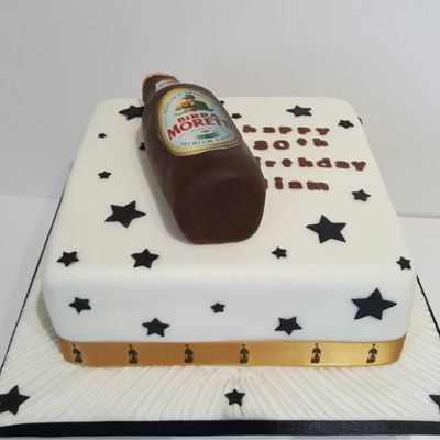 beer bottle cake decorating