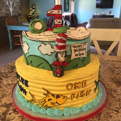 Dr Seuss One Fish 1St Birthday