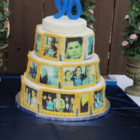 90Th Birthday Cake Edible photo image family history cake